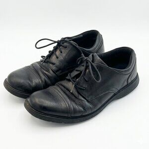 Men's Warehouse Nunn Bush Black Leather Lace-Up Dress/work Shoes - Non Slip